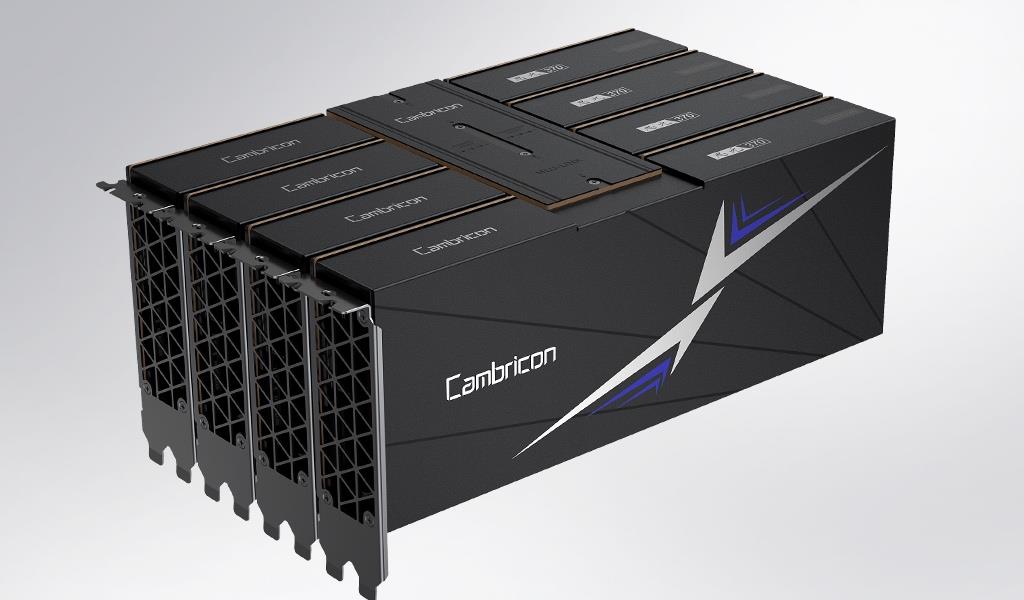 ����ͷ���MLU370-X8 AIѵ������8���������ܴ�����GPU 155%